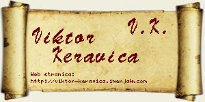 Viktor Keravica vizit kartica